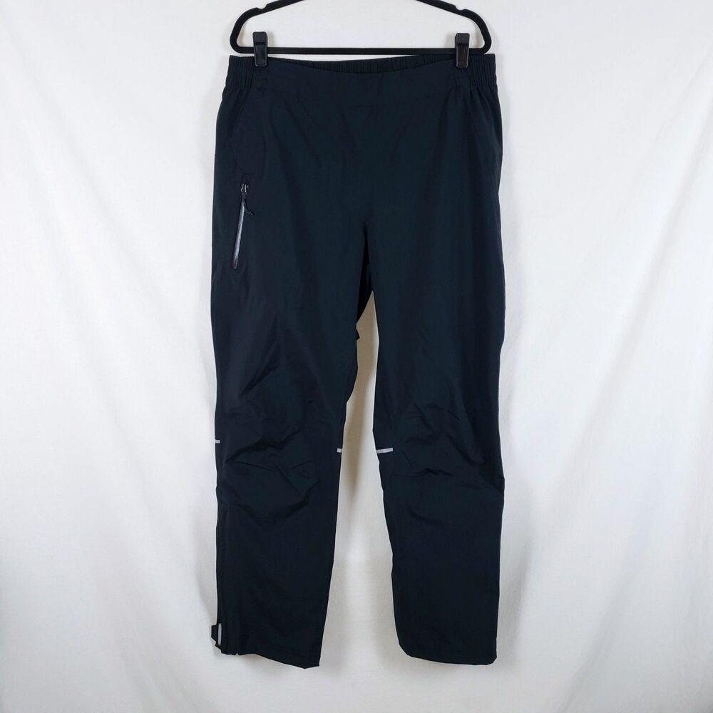 Columbia Hazy Trail Rain Pants Mens Packable Waterproof Outdoor Hiking Black